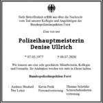 Nachruf Denise Ullrich