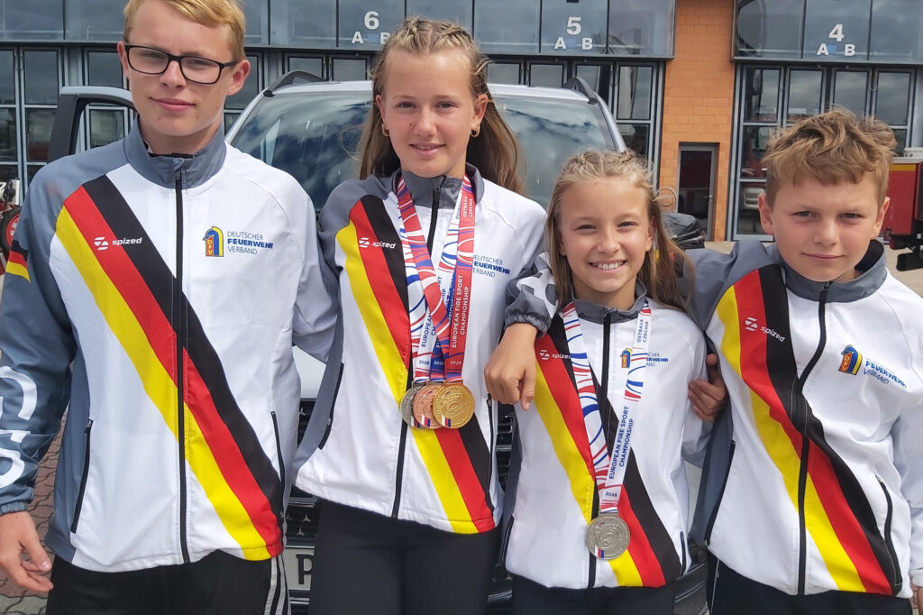 Feuerwehrsport: Europameistertitel und sechs Medaillen