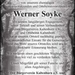 Nachruf Werner Soyke