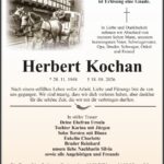 Traueranzeige Herbert Kochan