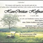 Traueranzeige Hans-Christian Hoffmann