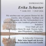 Danksagung Erika Schuster