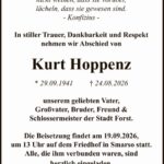 Traueranzeige Kurt Hoppenz