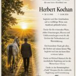 Danksagung Herbert Kochan