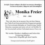 Traueranzeige Monika Freier