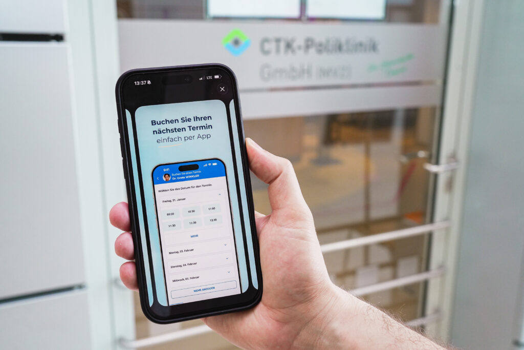 CTK Poliklinik mit mehr Service durch Digitalisierung