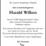 Nachruf Harald Wilken