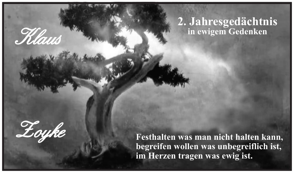 Jahresgedenken Klaus Zoyke