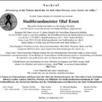 Nachruf Stadtbrandmeister Olaf Ernst