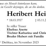 Nachruf Heribert Heinze