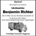 Nachruf Benjamin Richter