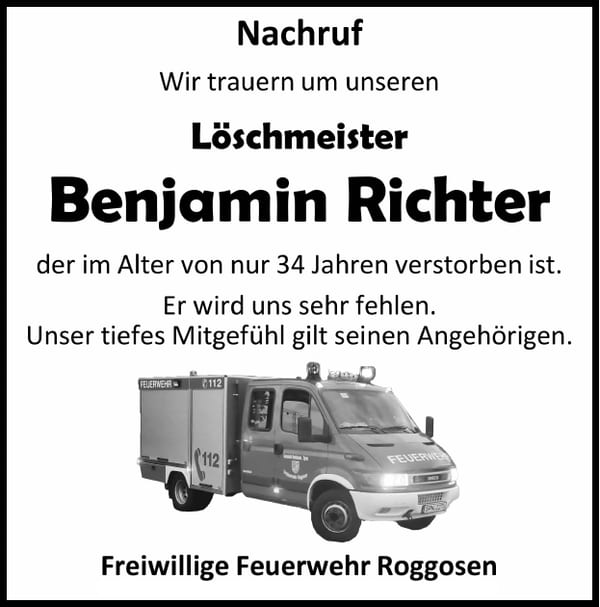 Nachruf Benjamin Richter
