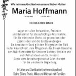 Traueranzeige Maria Hoffmann
