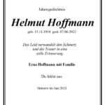 Jahresgedenken Helmut Hoffmann