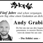 Jahresgedenken Andy Grabia