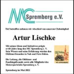 Nachruf Artur Lischke