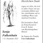 Danksagung Sonja Falkenhain