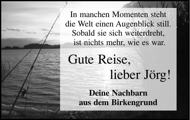 Nachruf Jörg