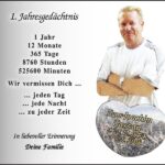 Jahresgedenken Hans-Joachim Gassan