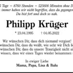 Jahresgedenken Philipp Krüger