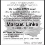 Danksagung Marcus Linke