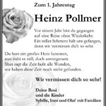 Jahresgedenken Heinz Pollmer