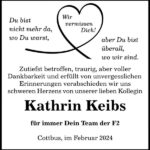 Nachruf Kathrin Keibs