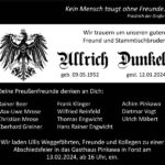 Nachruf Ullrich Dunkel