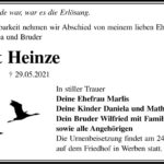 Traueranzeige Siegbert Heinze