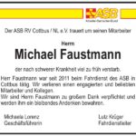 Traueranzeige Michael Faustmann