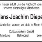 Nachruf Hans-Joachim Diepelt