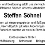 Traueranzeige Steffen Söhnel
