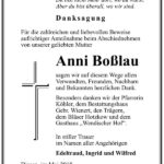 Traueranzeige Anni Boßlau