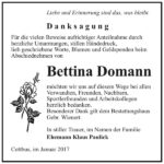 Danksagung Bettina Domann