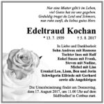 Traueranzeige Edeltraud Kochan