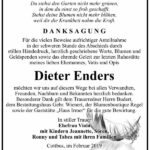 Traueranzeige Dieter Enders