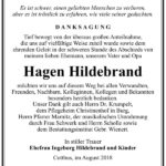 Danksagung Hagen Hildebrand