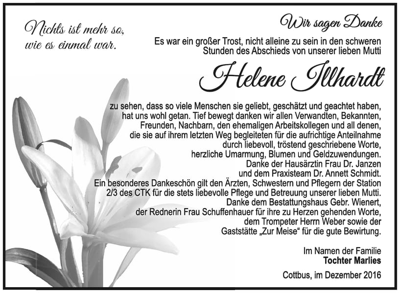 Danksagung Helene Illhardt