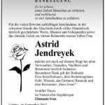 Danksagung Astrid Jendreyek