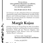 Danksagung Margit Kujau