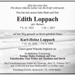 Traueranzeige Edith Loppach, geb. Benack