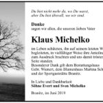 Traueranzeige Klaus Michelko