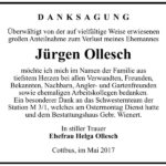 Danksagung Jürgen Ollesch