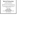 Danksagung Bernd Schneider