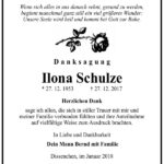 Danksagung Ilona Schulze
