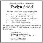 Danksagung Evelyn Seidel