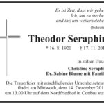 Traueranzeige Theodor Seraphin