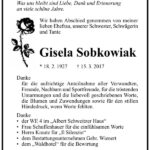 Danksagung Gisela Sobkowiak