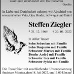 Traueranzeige Steffen Ziegler