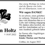 Danksagung Martin Holtz